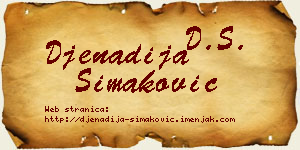 Đenadija Simaković vizit kartica